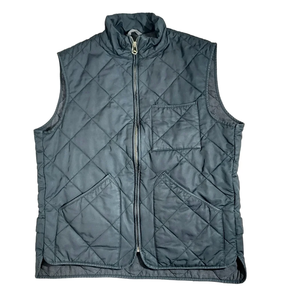 J. Crew Sussex navy quilted insulated vest L